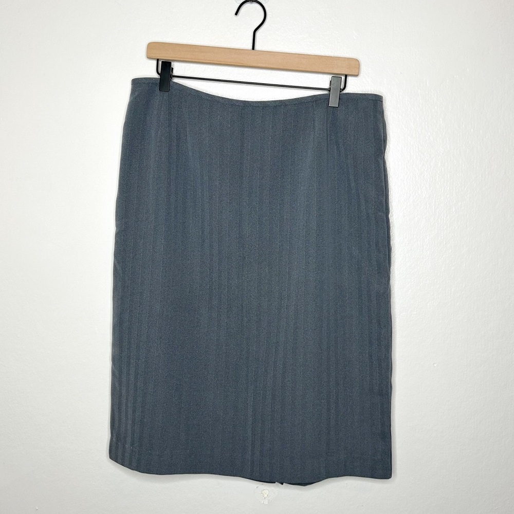Le Suit Neutral Grey Business Casual Career Pencil Skirt Plus Size 16 - Picture 2 of 7